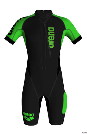 M Swimrun Wetsuit black-fluo-green