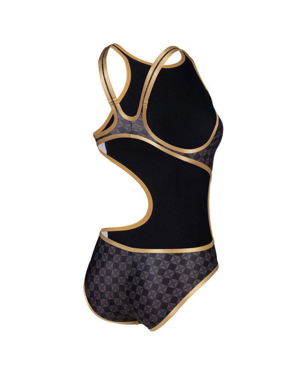 W 50Th Swimsuit Tech One Back black-multi-gold