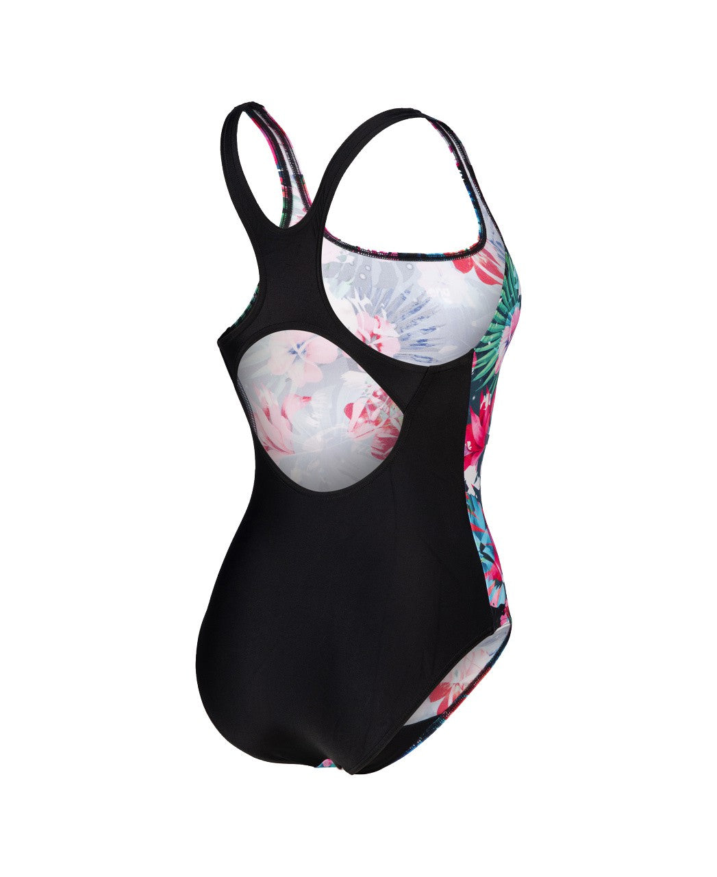 W Flower Swimsuit Control Pro Back black-multi