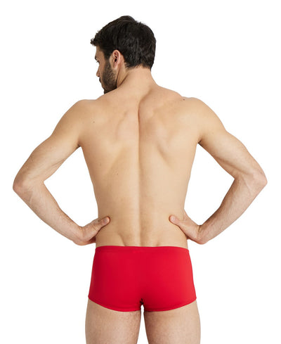 M Team Swim Low Waist Short Solid red-white