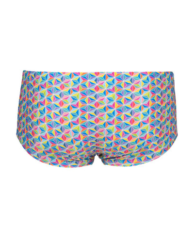 Men Starfish Low Waist Swim Short white-multi