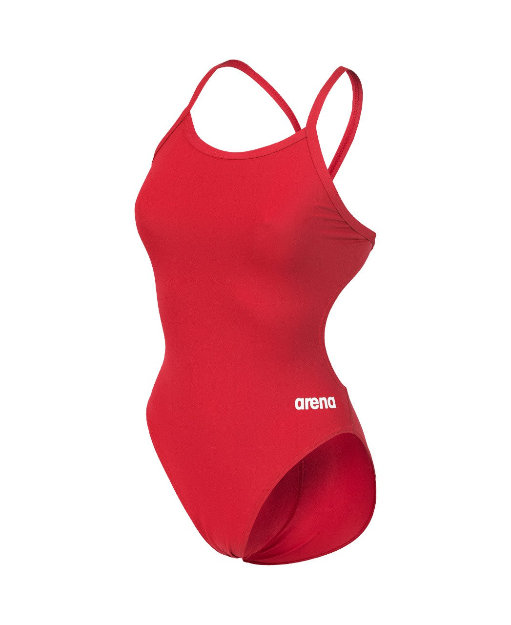 W Team Swimsuit Challenge Solid red-white