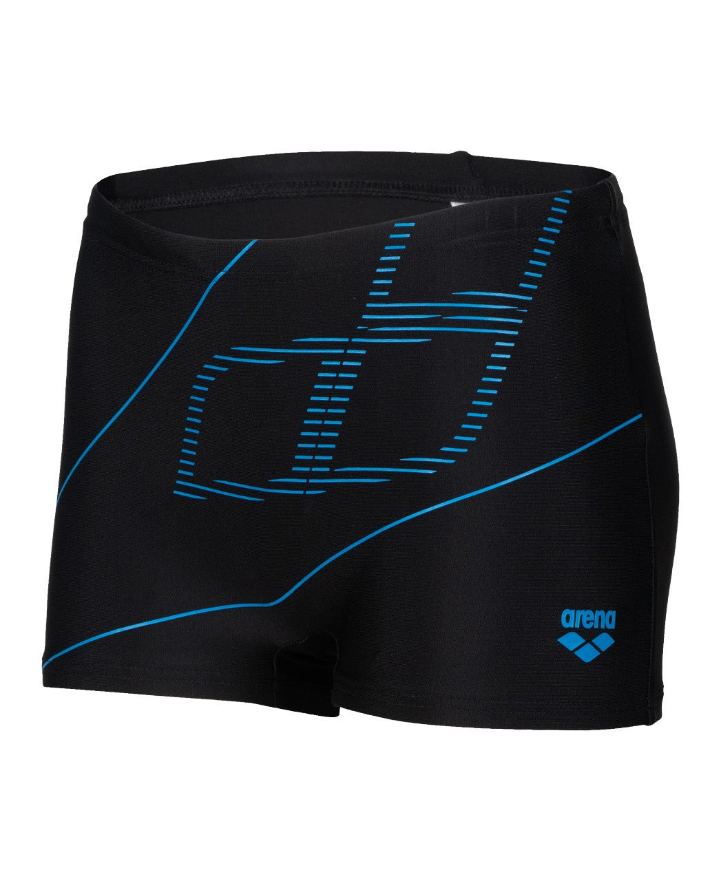 B Swim Short Logo black-turquoise