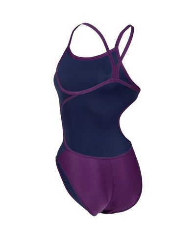 W Team Swimsuit Challenge Solid plum-white