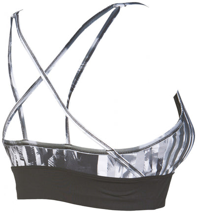 W Gym Bra Top Cross Straps riviera-black