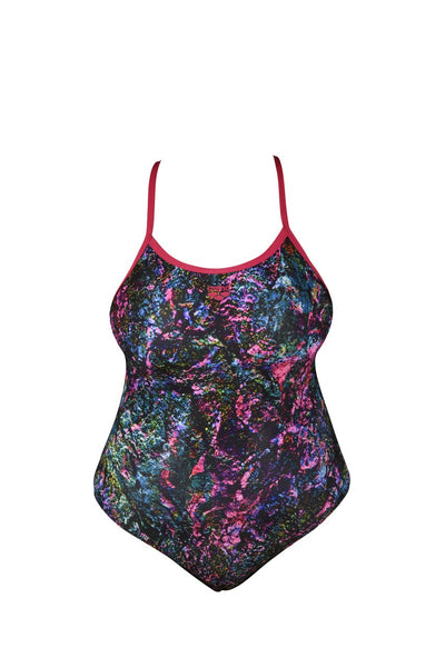 W Mountains Light Drop One Piece Plus freak-rose