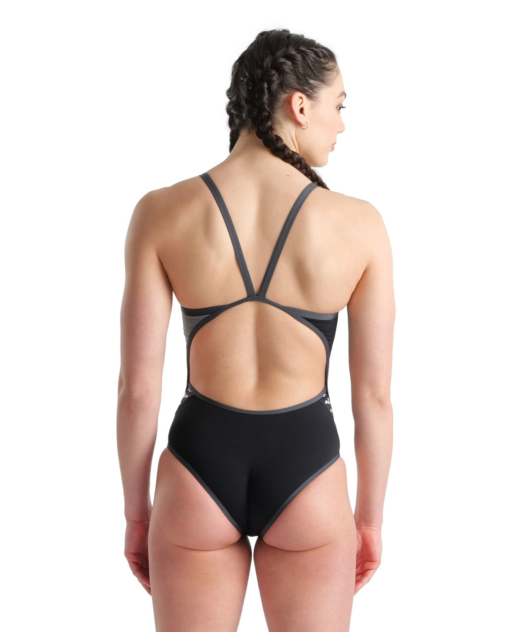 W Arena Icons Swimsuit Super Fly B Panel black-asphalt