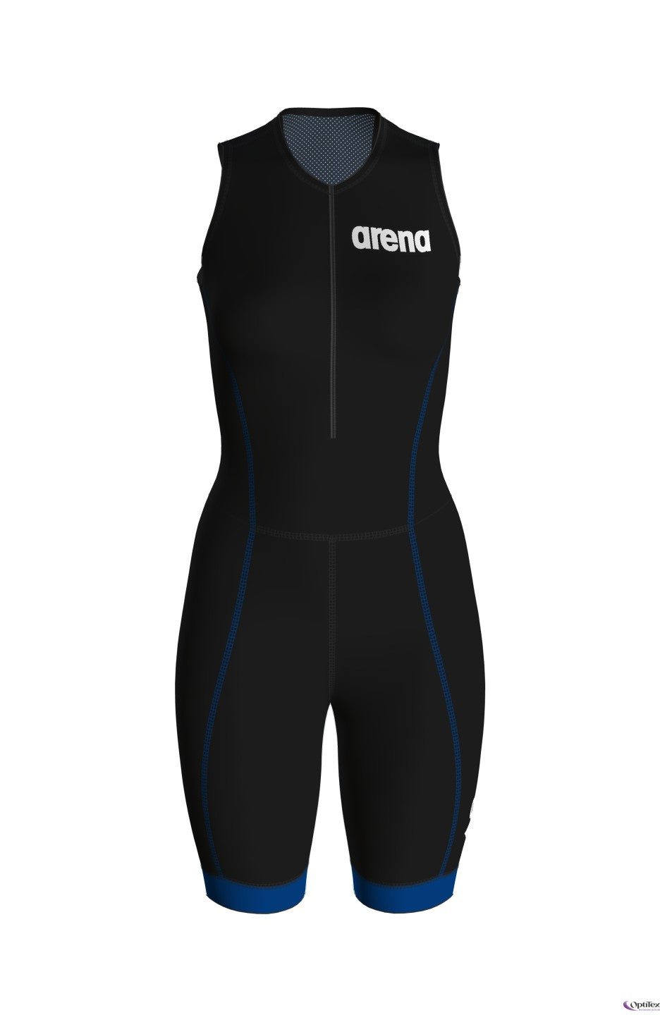 W Trisuit St 2.0 Front Zip black-royal