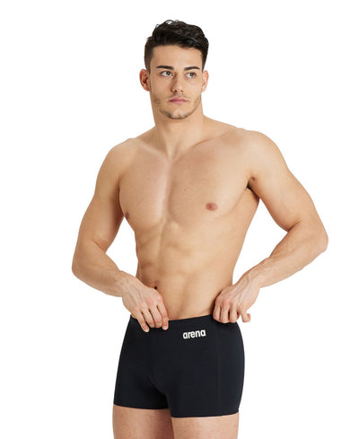 M Team Swim Short Solid black-white