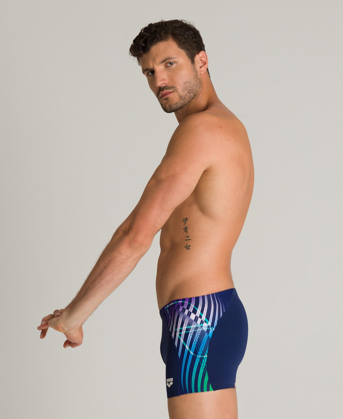 M Optical Waves Short navy-multi