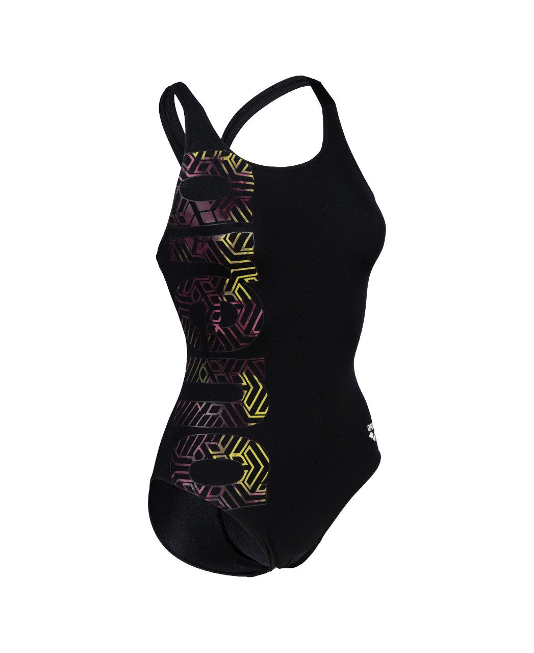 W Kikko Pro Swimsuit V Back Graphic black-white