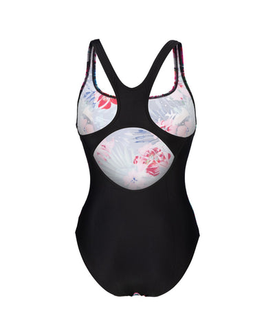 W Flower Swimsuit Control Pro Back black-multi