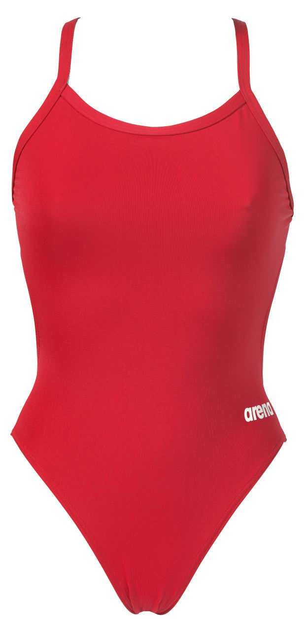 W Team Swimsuit Challenge Solid red-white