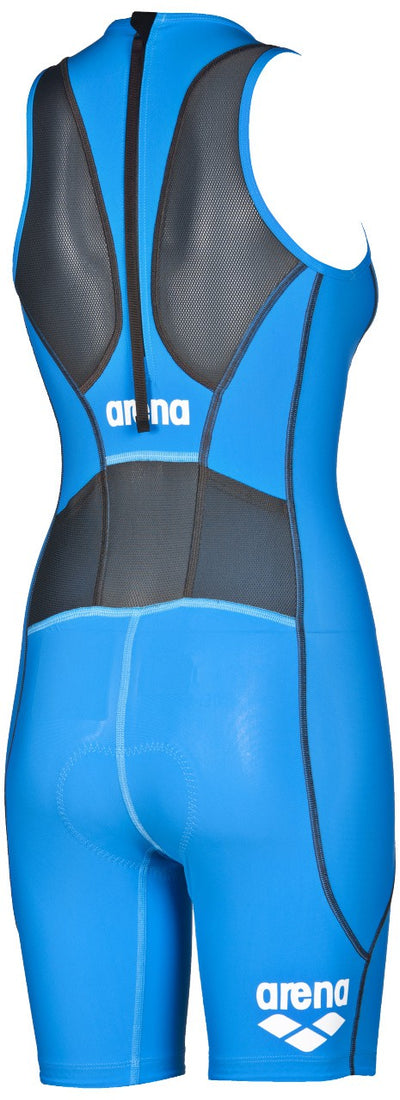 W Rear Zip Trisuit St brilliant-blue