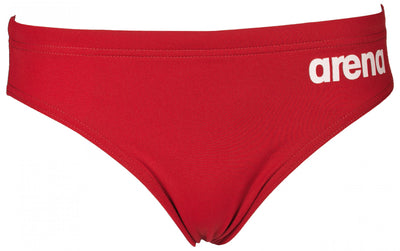 B Solid Brief Jr red/white