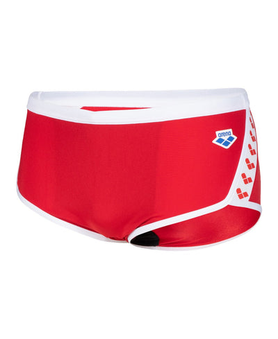 M Icons Swim Low Waist Short Solid red-white