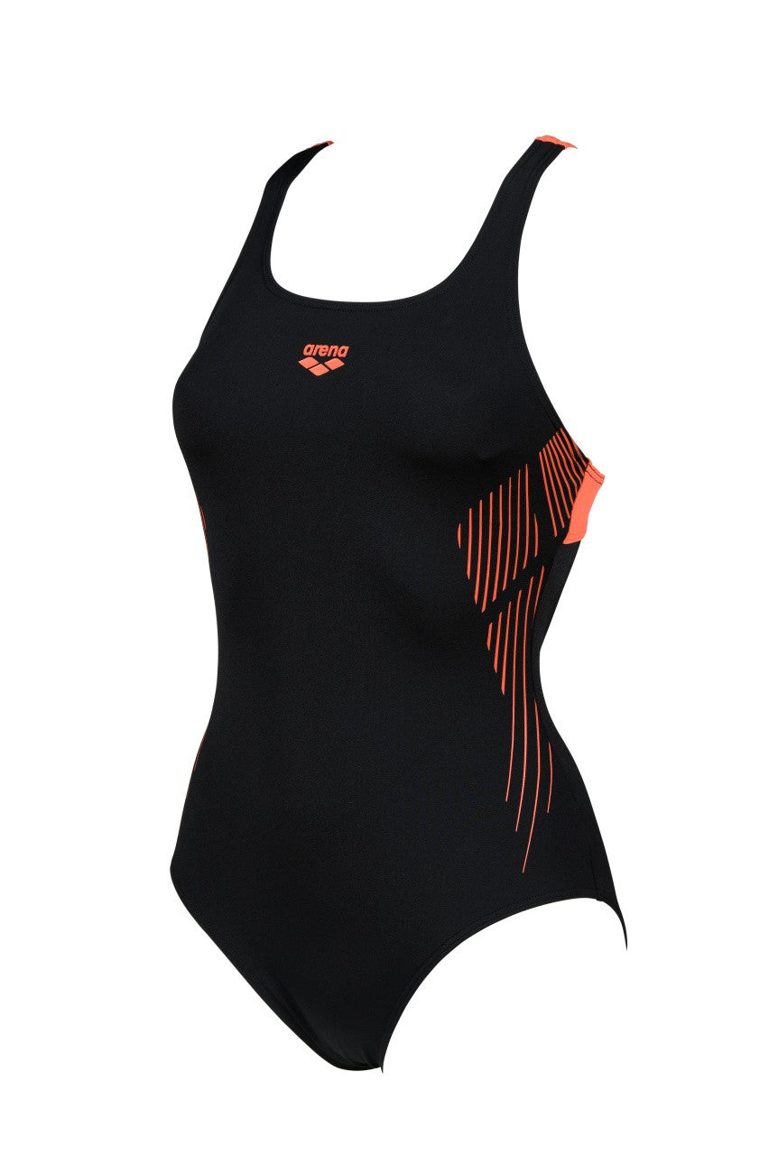 W Streak Swim Pro Back One Piece black-floreale