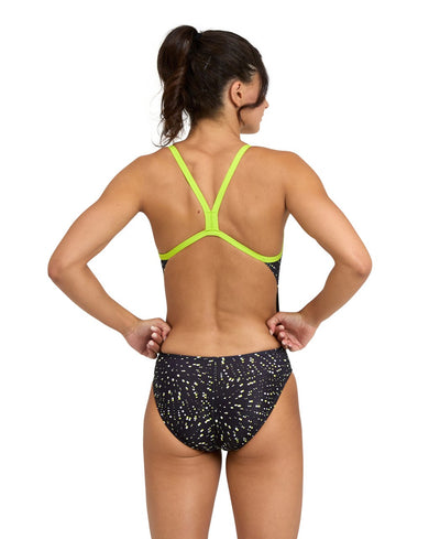 W Fireworks Swimsuit Challenge Back softgreen-multi