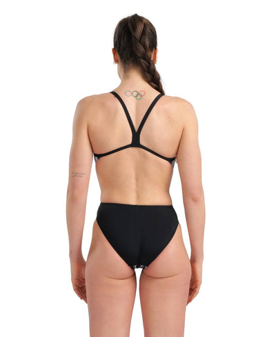 W Swimsuit Challenge Back Marbled black-blackmulti