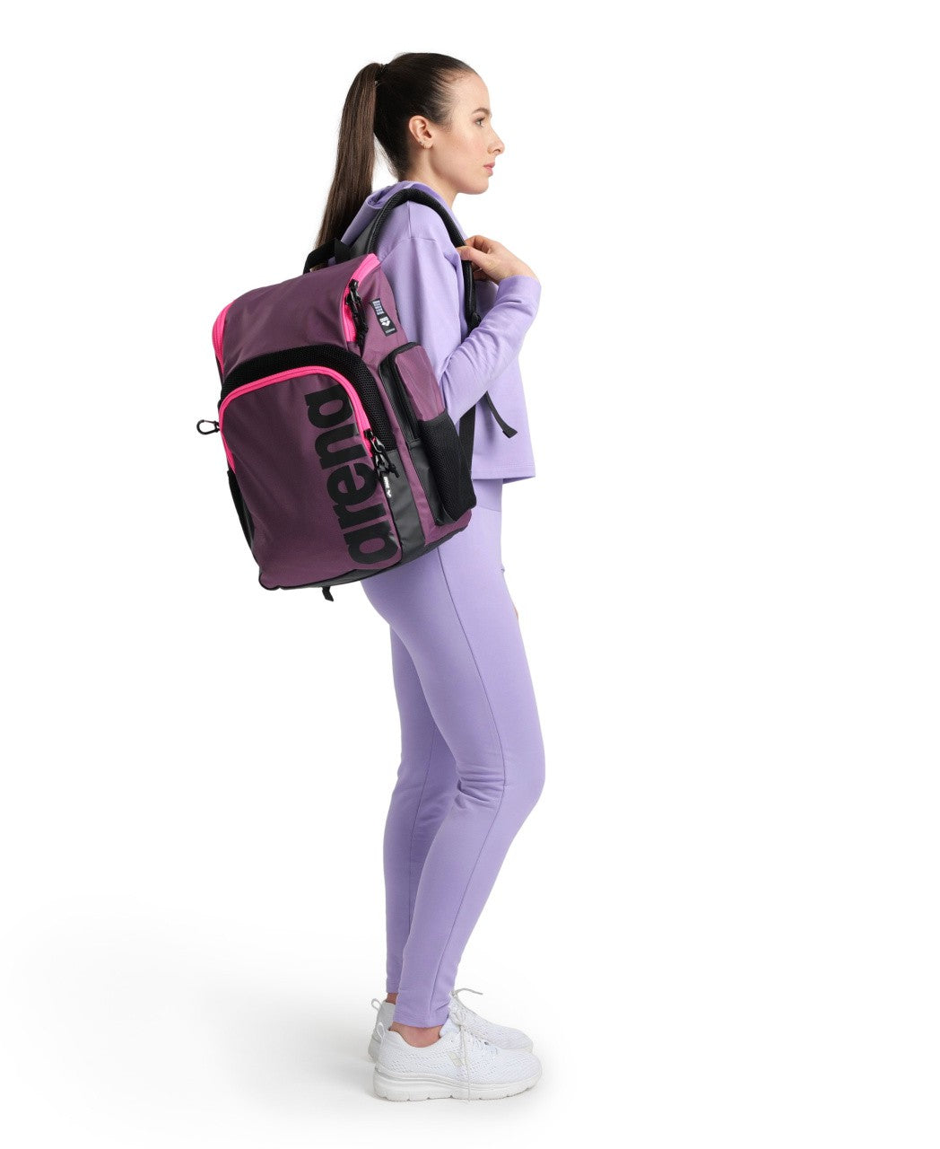 Spiky III Backpack 35 plum-neonpink