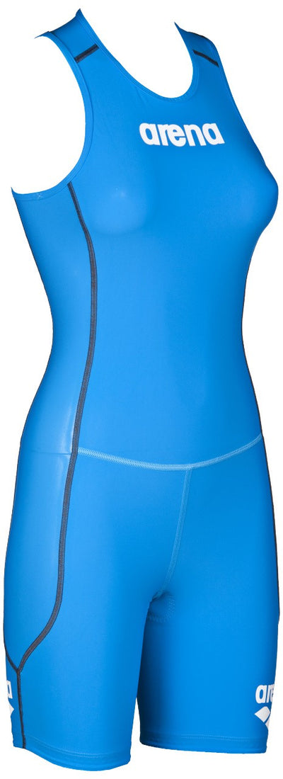 W Rear Zip Trisuit St brilliant-blue