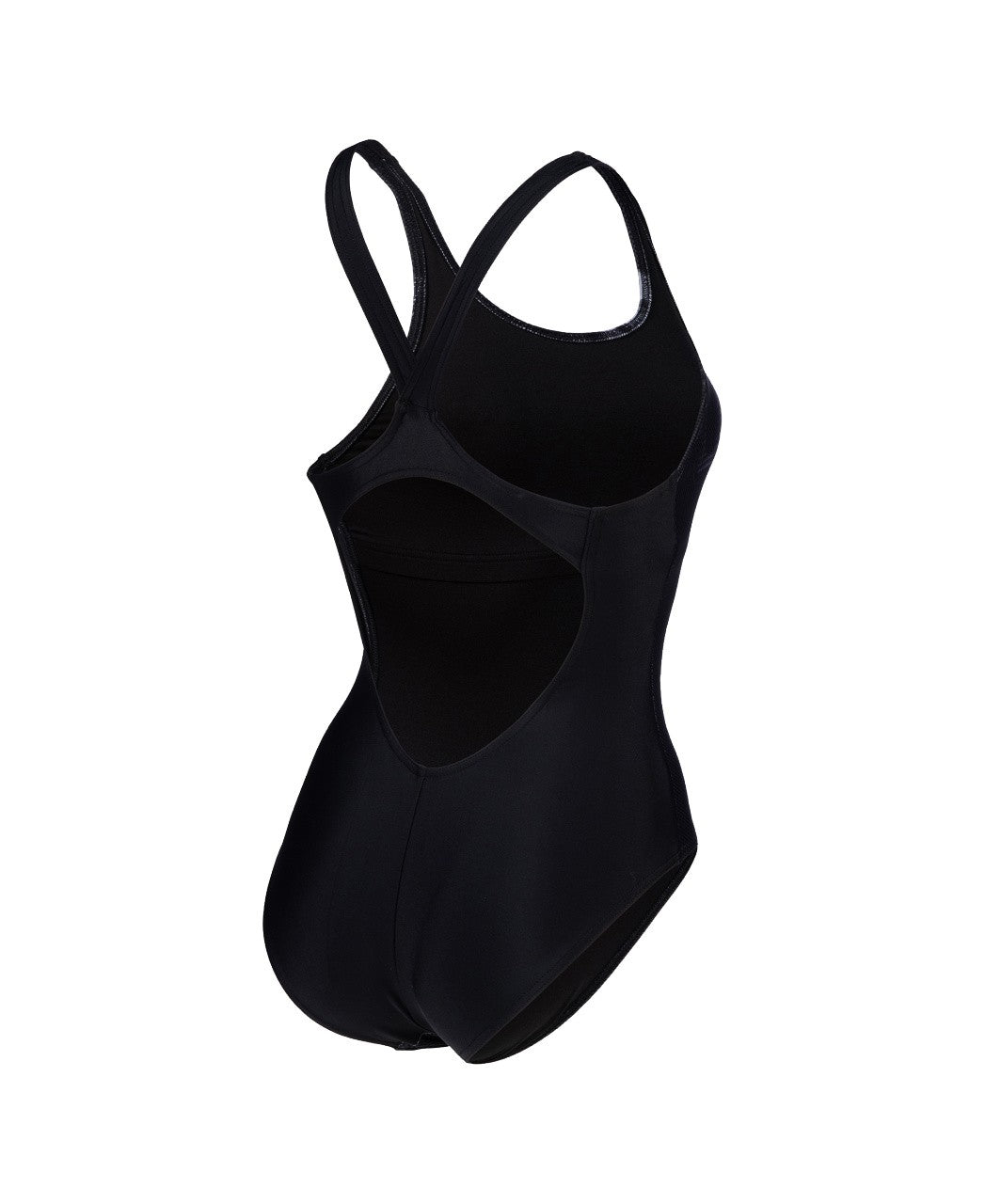 W Overlar Swimsuit V Back black-black