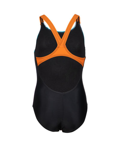 G Swimsuit V Back Placement black-mango