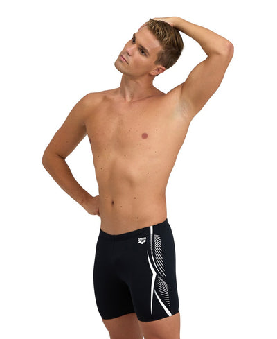 M Feather Swim Mid Jammer black