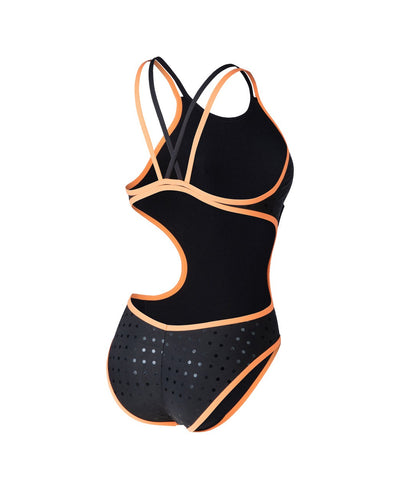 W One Swimsuit Double Cross Back black-nespola-black