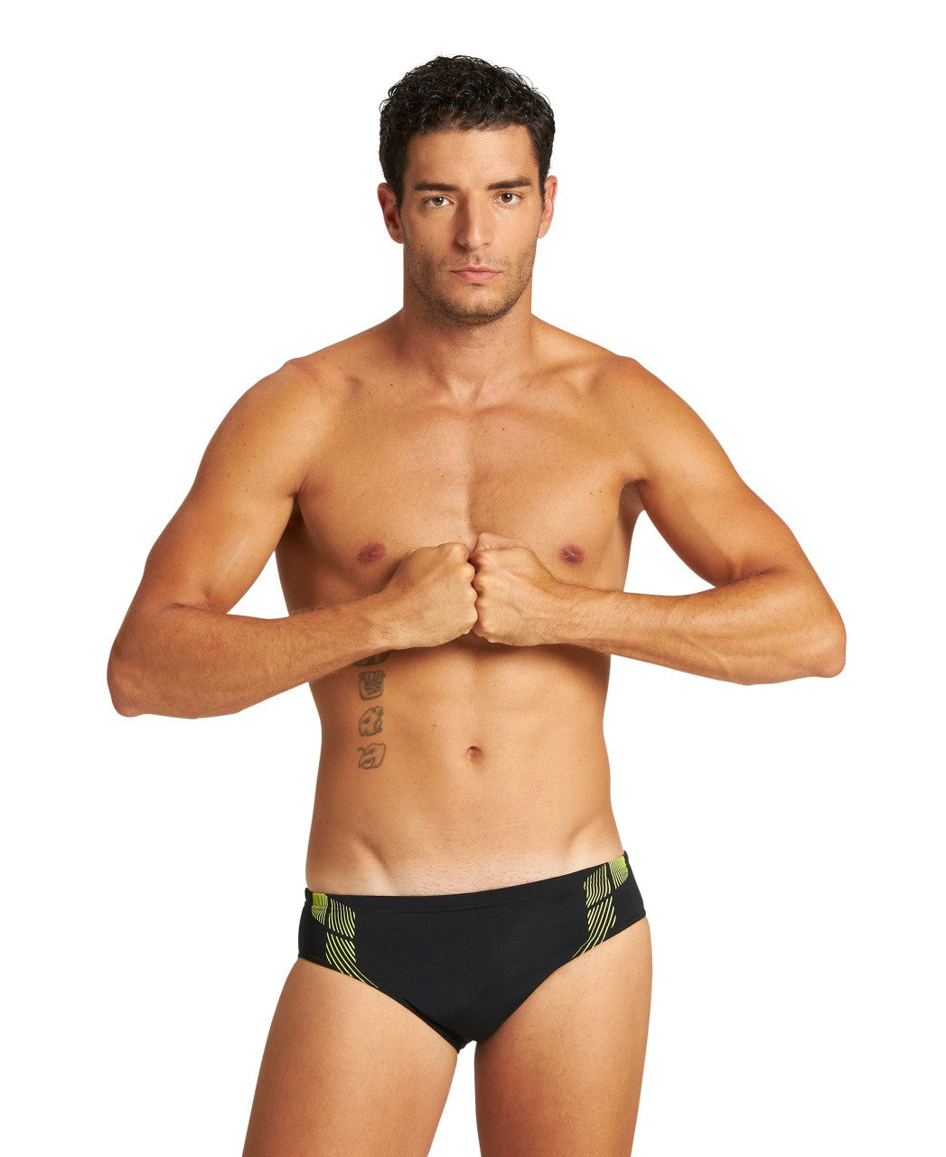 M Streak Brief black-soft-green