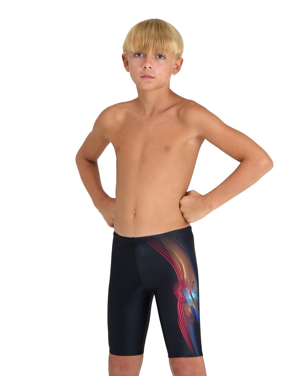 B Parrot Swim Jammer black