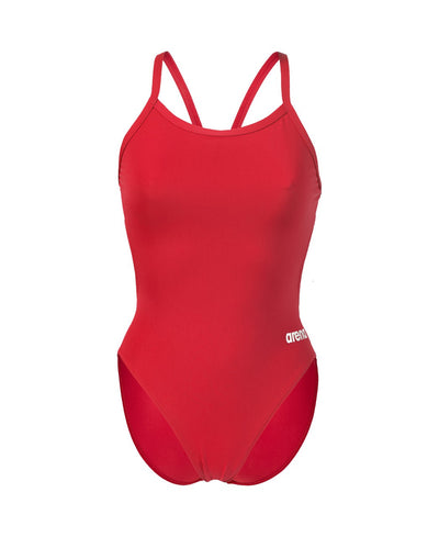 W Team Swimsuit Challenge Solid red-white