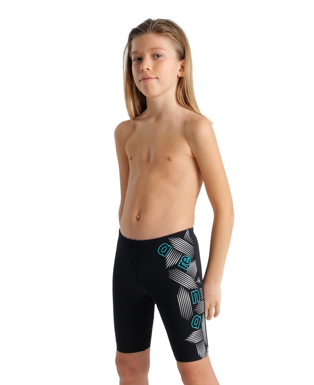 B Swim Jammer Graphic black