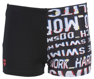 B Neon Glitch Jr Short black-black-multi