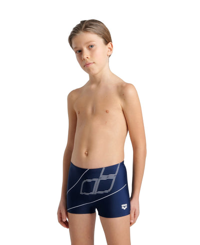 B Swim Short Logo navy-white