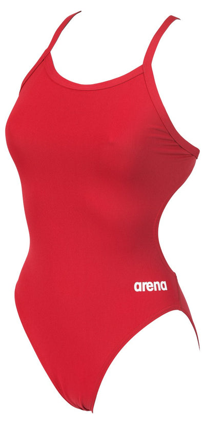 W Team Swimsuit Challenge Solid red-white