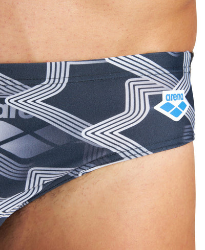 M Printed Iconic Brief black multi