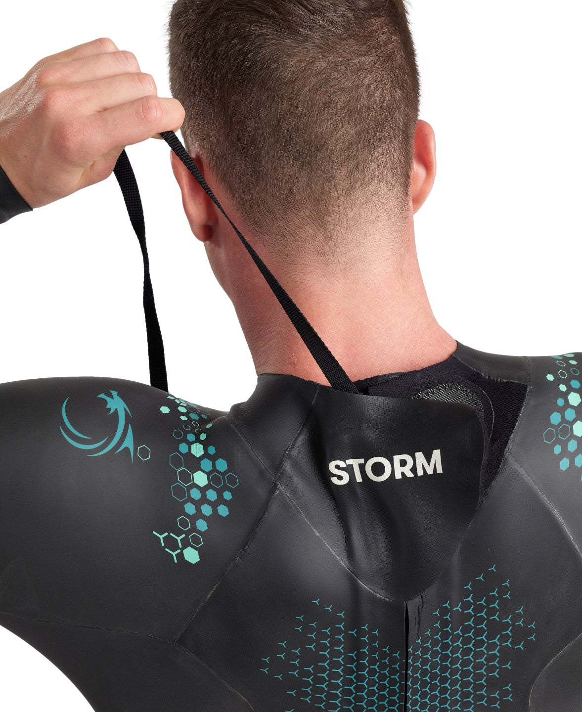 M Storm Wetsuit coral-blue