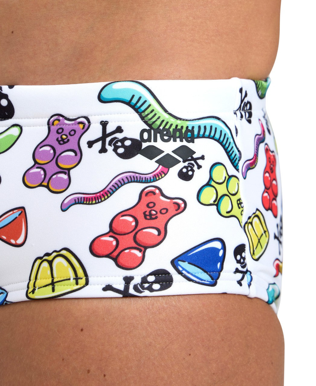 M Crazy Gummy Swim Low Waist Short white-multi