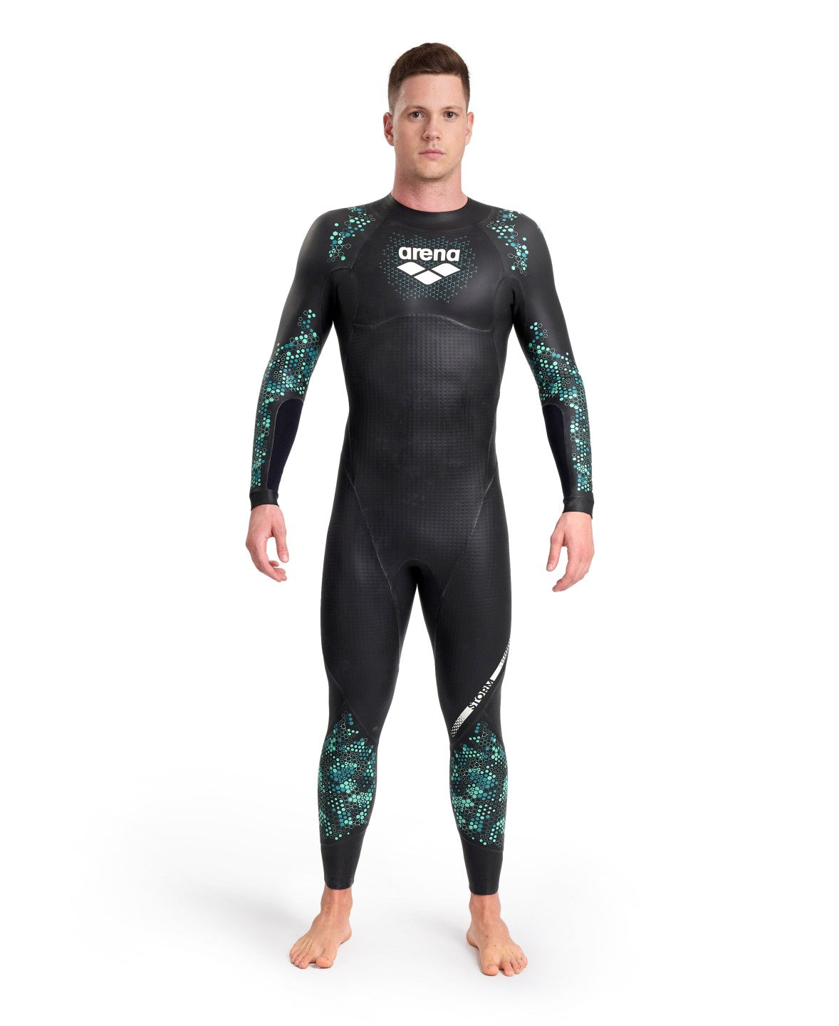 M Storm Wetsuit coral-blue