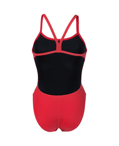 W Team Swimsuit Challenge Solid red-white