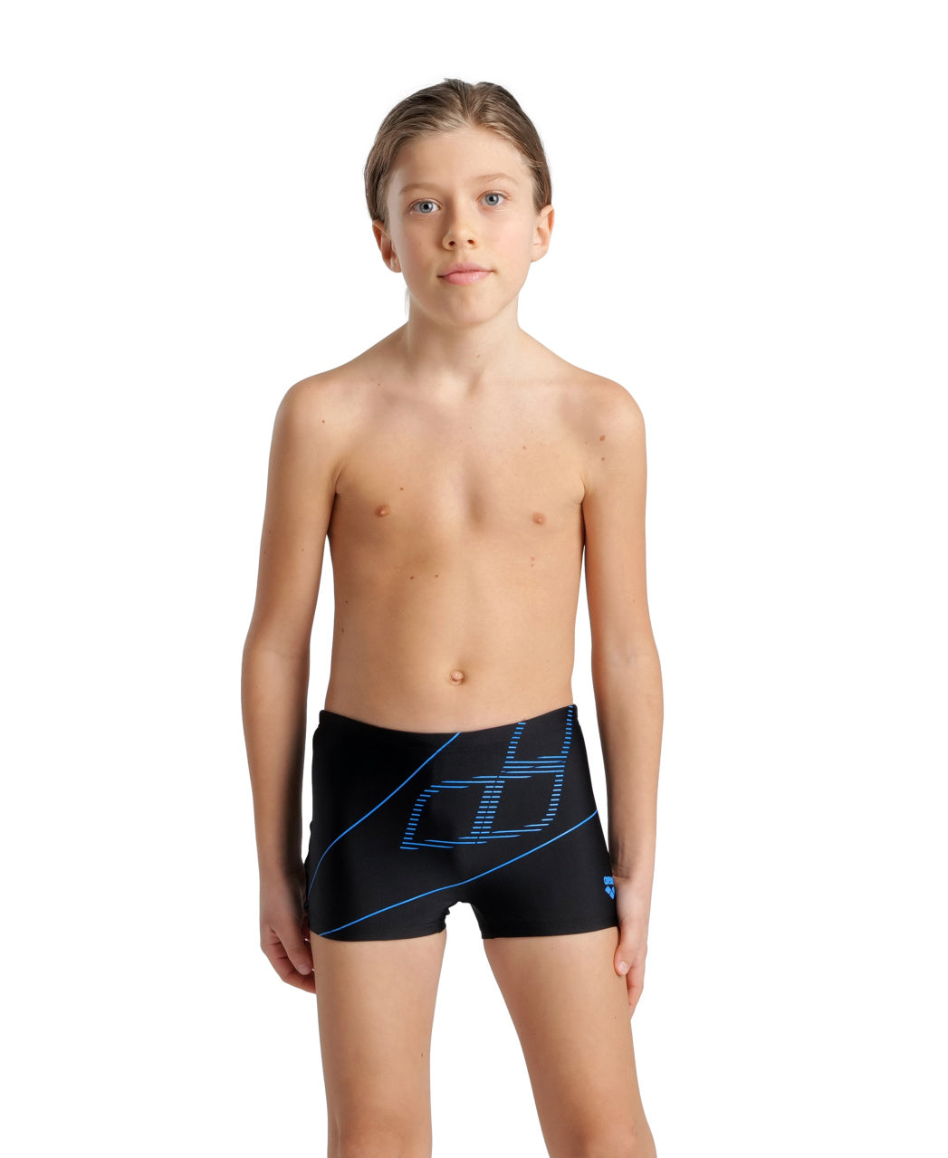 B Swim Short Logo black-turquoise