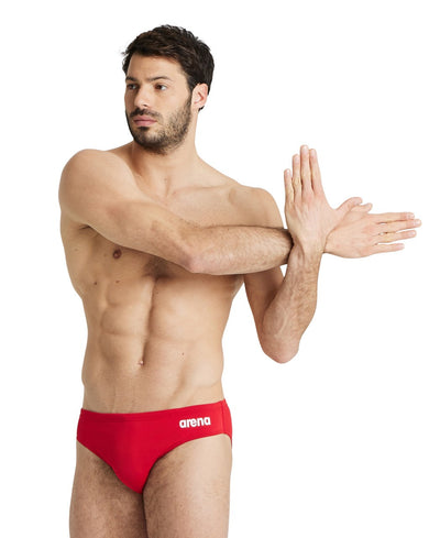 M Team Swim Briefs Solid red-white