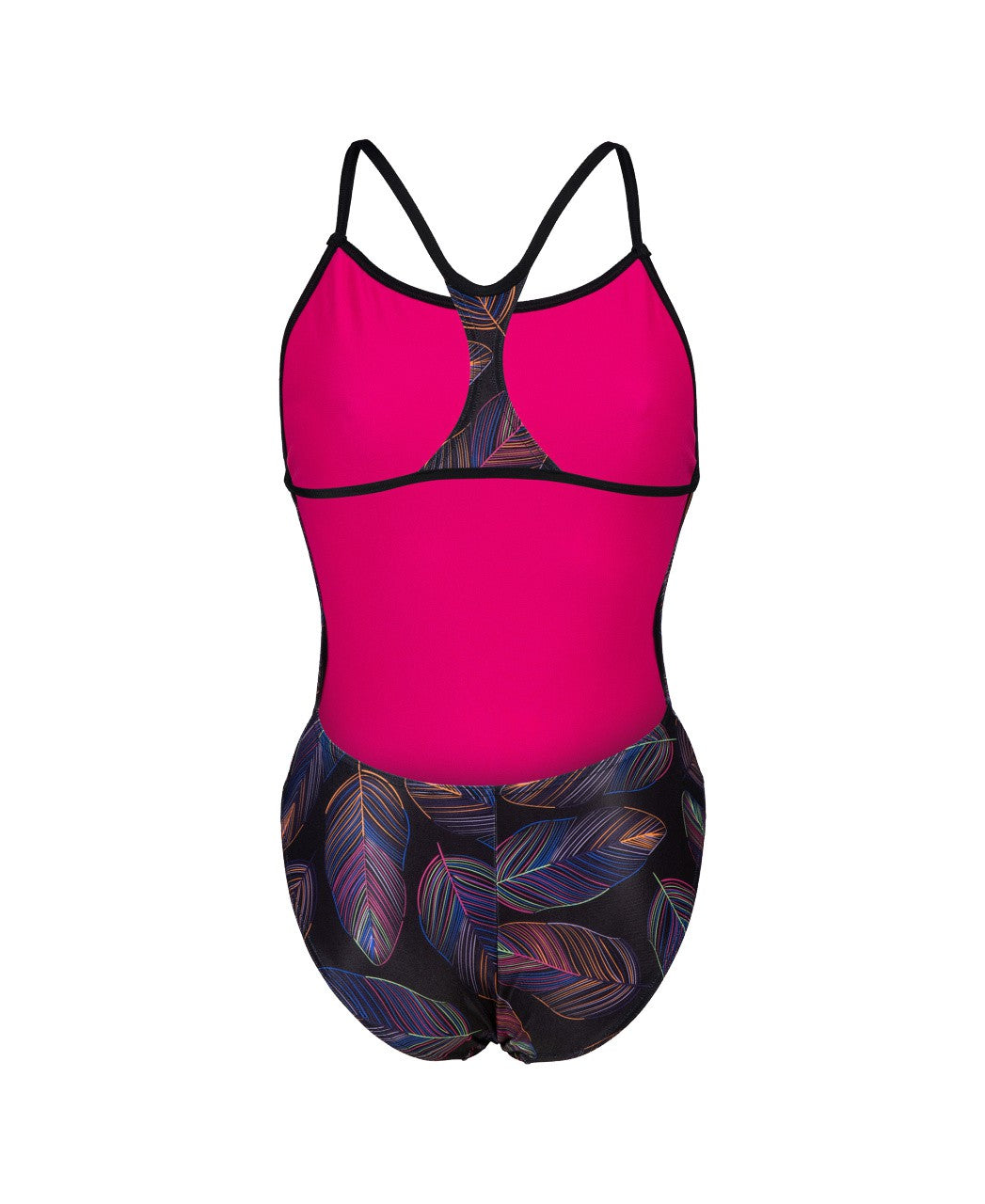 W Falling Leaves Swimsuit Booster Back black-multi