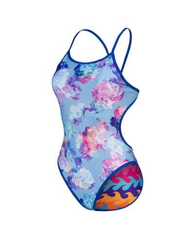 W Swimsuit Challenge Back Reversible Ao neonblue