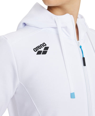 W Team Hooded Jacket Panel white