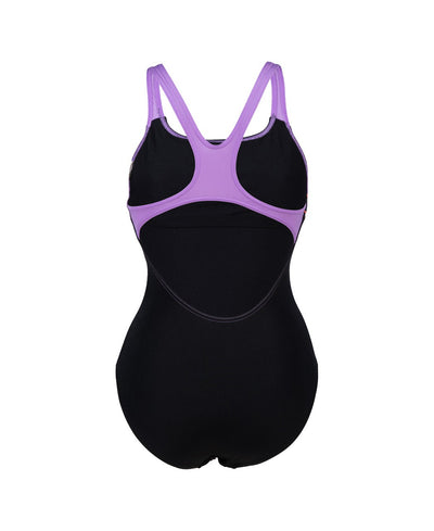 W Spikes Swimsuit Swim Pro Back B black-lavanda