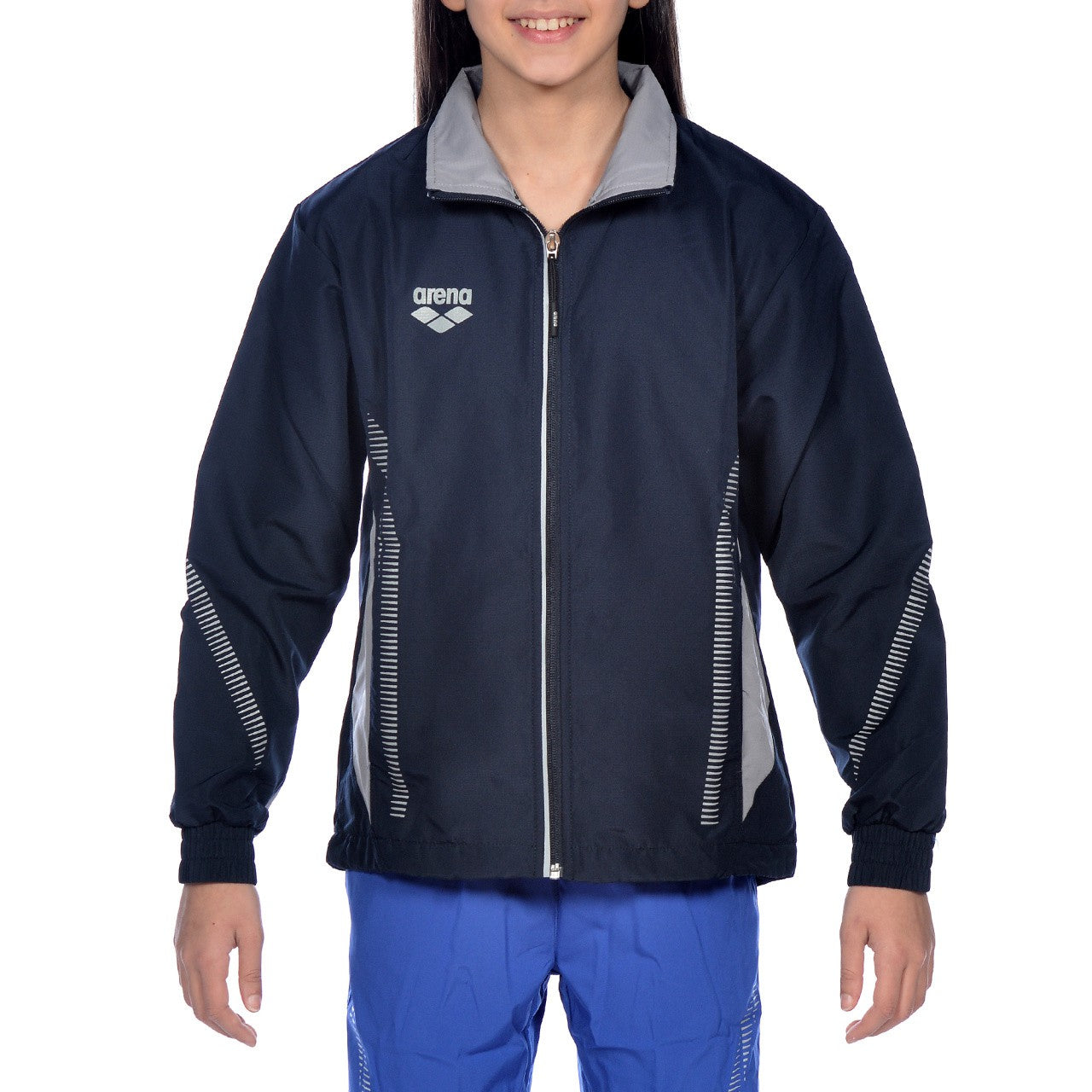 Jr Tl Warm Up Jacket navy/grey