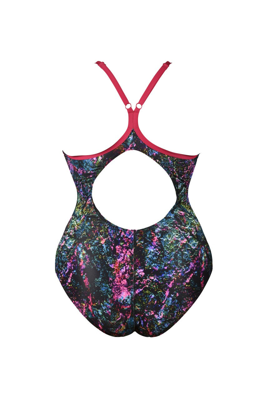 W Mountains Light Drop One Piece Plus freak-rose