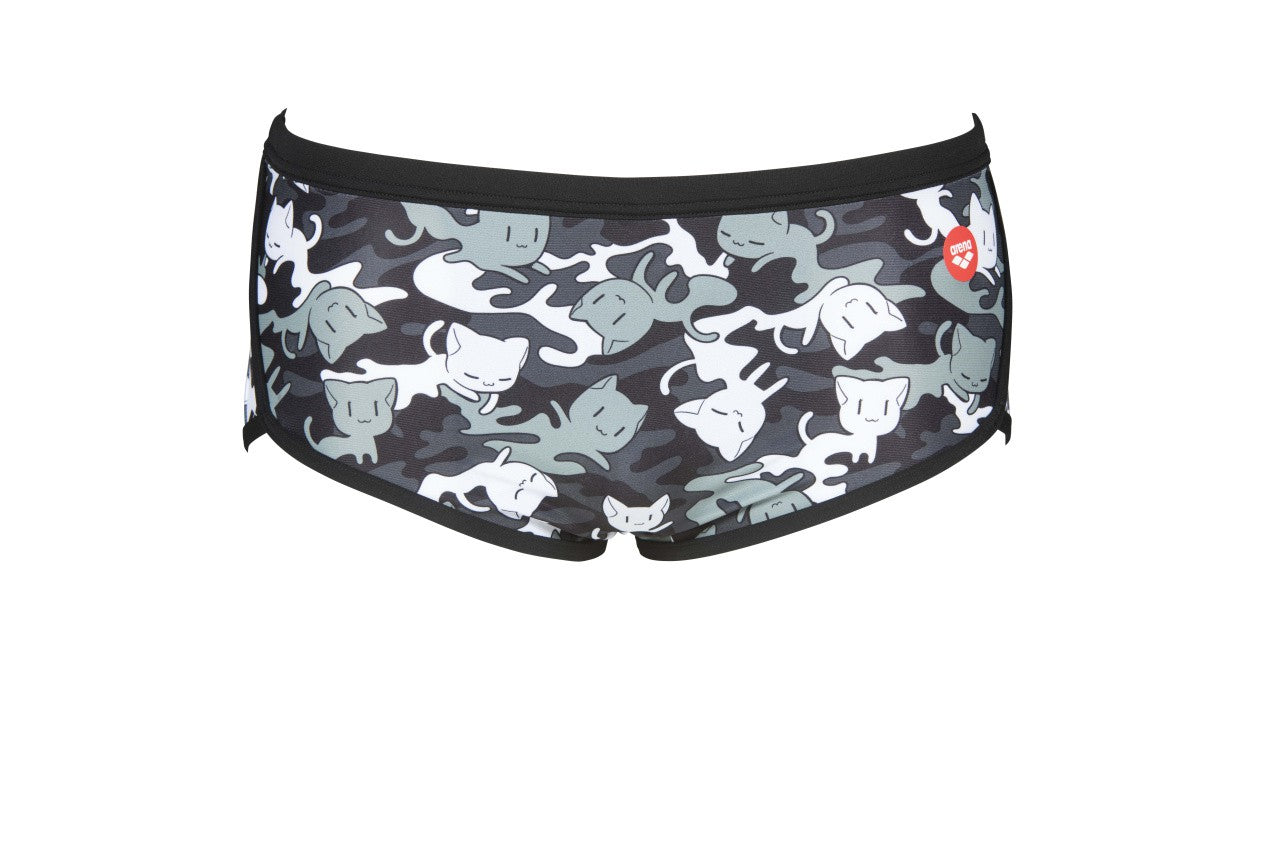 M Crazy Camo Cats Low Waist Short black-multi